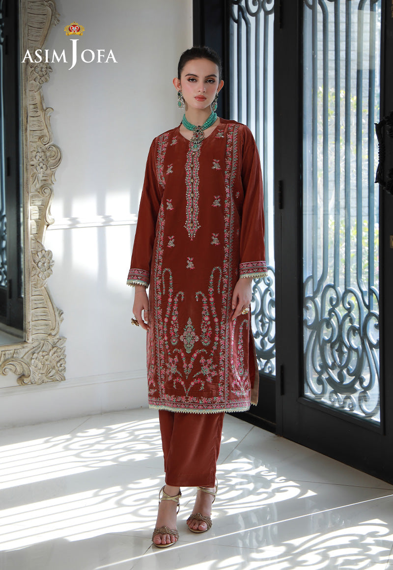 Asim Jofa | Velvet Edit | AJVG-04 by Asim Jofa - Designer Dress - Type: Ladies Clothes - Available at Libayah - 100% Original