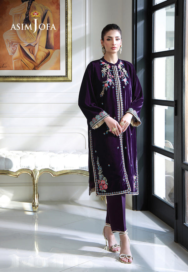 Asim Jofa | Velvet Edit | AJVG-10 by Asim Jofa - Designer Dress - Type: Ladies Clothes - Available at Libayah - 100% Original