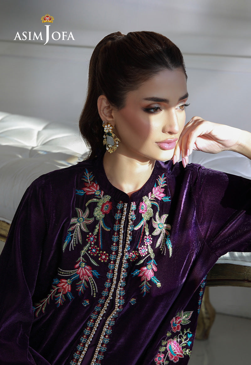 Asim Jofa | Velvet Edit | AJVG-10 by Asim Jofa - Designer Dress - Type: Ladies Clothes - Available at Libayah - 100% Original