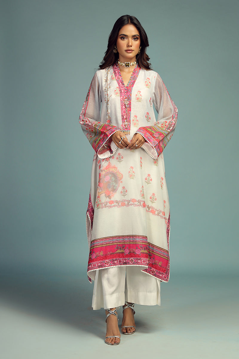 Wardha Saleem | Luxury Pret Traditional Wear | GUL BAHAAR SHIRT WITH DUPATTA (2 PC) by Wardha Saleem - Designer Dress - Type: Ladies Clothes - Available at Libayah - 100% Original