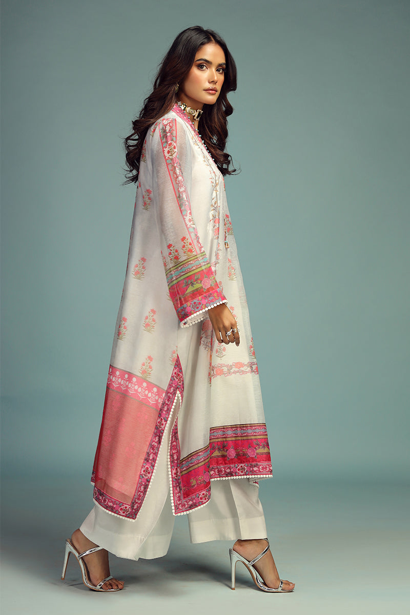 Wardha Saleem | Luxury Pret Traditional Wear | GUL BAHAAR SHIRT WITH DUPATTA (2 PC) by Wardha Saleem - Designer Dress - Type: Ladies Clothes - Available at Libayah - 100% Original