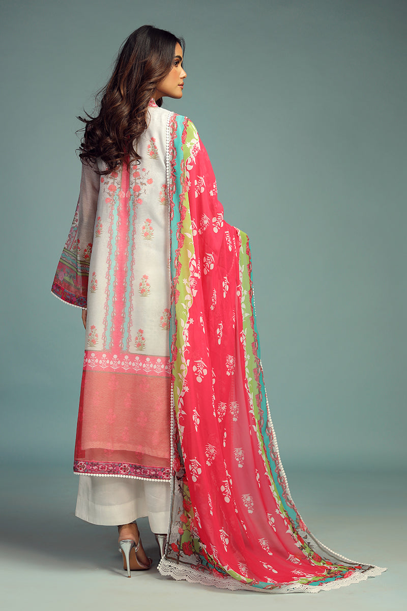 Wardha Saleem | Luxury Pret Traditional Wear | GUL BAHAAR SHIRT WITH DUPATTA (2 PC) by Wardha Saleem - Designer Dress - Type: Ladies Clothes - Available at Libayah - 100% Original