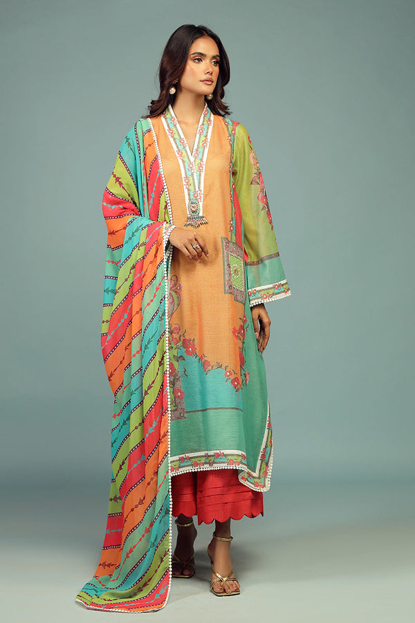Wardha Saleem | Luxury Pret Traditional Wear | AFSANEH SHIRT WITH DUPATTA ( 2 PC) by Wardha Saleem - Designer Dress - Type: Ladies Clothes - Available at Libayah - 100% Original