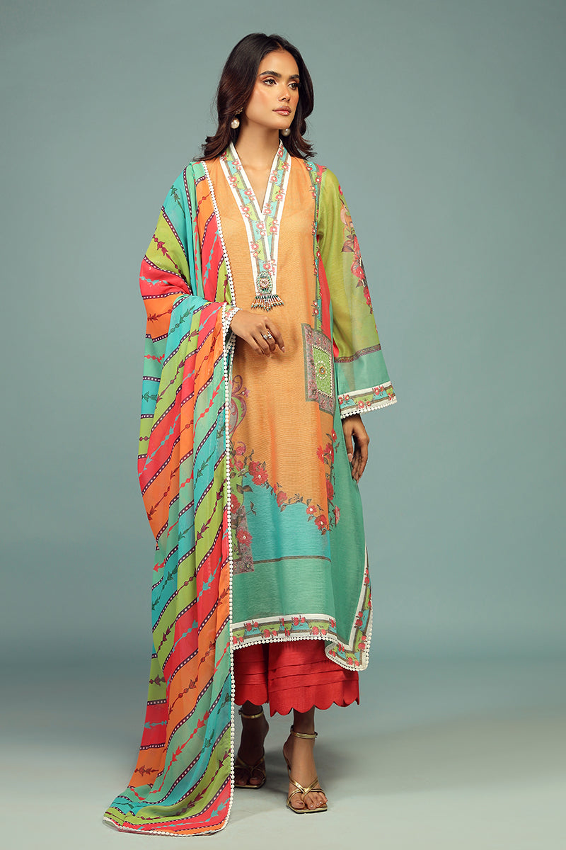 Wardha Saleem | Luxury Pret Traditional Wear | AFSANEH SHIRT WITH DUPATTA ( 2 PC) by Wardha Saleem - Designer Dress - Type: Ladies Clothes - Available at Libayah - 100% Original