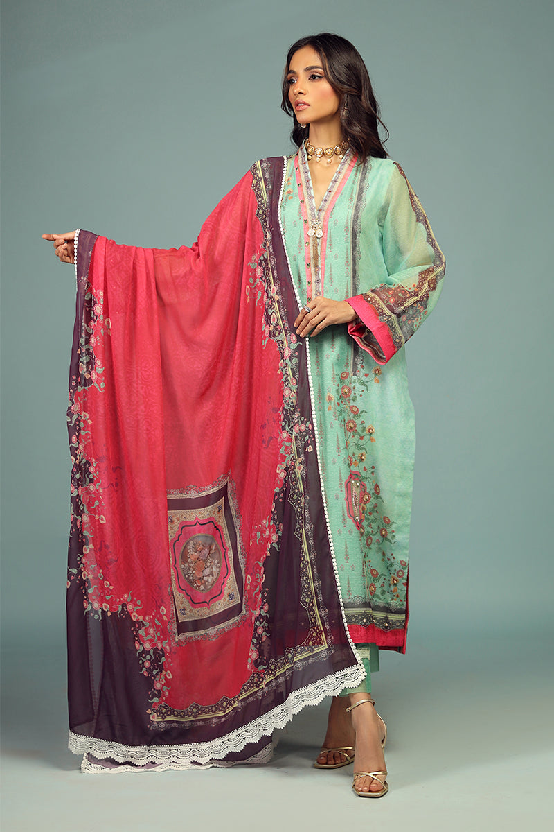 Wardha Saleem | Luxury Pret Traditional Wear | CHANDNI SHIRT WITH DUPATTA ( 2 PC) by Wardha Saleem - Designer Dress - Type: Ladies Clothes - Available at Libayah - 100% Original