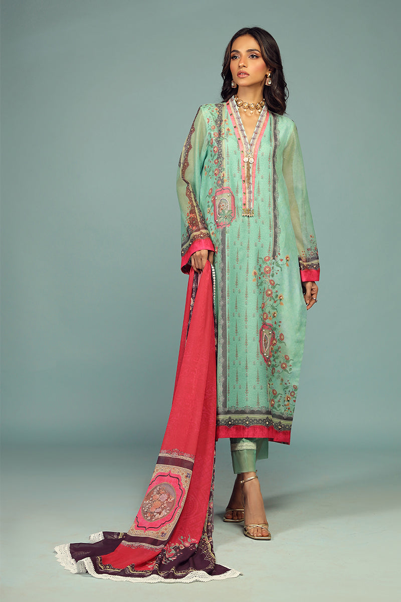 Wardha Saleem | Luxury Pret Traditional Wear | CHANDNI SHIRT WITH DUPATTA ( 2 PC) by Wardha Saleem - Designer Dress - Type: Ladies Clothes - Available at Libayah - 100% Original