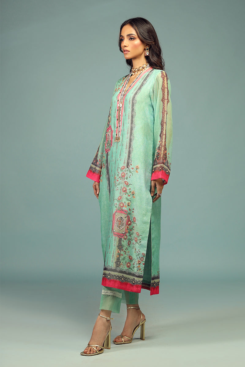 Wardha Saleem | Luxury Pret Traditional Wear | CHANDNI SHIRT WITH DUPATTA ( 2 PC) by Wardha Saleem - Designer Dress - Type: Ladies Clothes - Available at Libayah - 100% Original