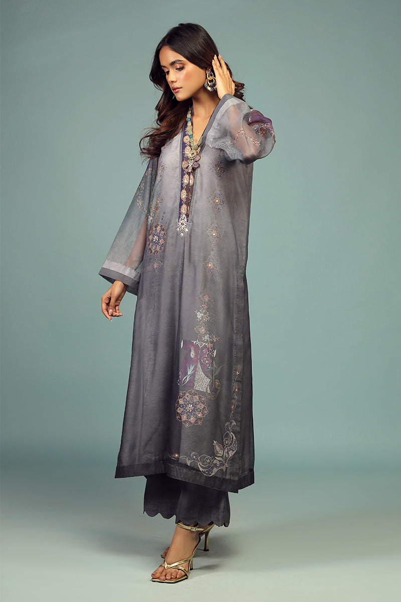 Wardha Saleem | Luxury Pret Traditional Wear | DARVESH SHIRT WITH DUPATTA ( 2 PC) by Wardha Saleem - Designer Dress - Type: Ladies Clothes - Available at Libayah - 100% Original