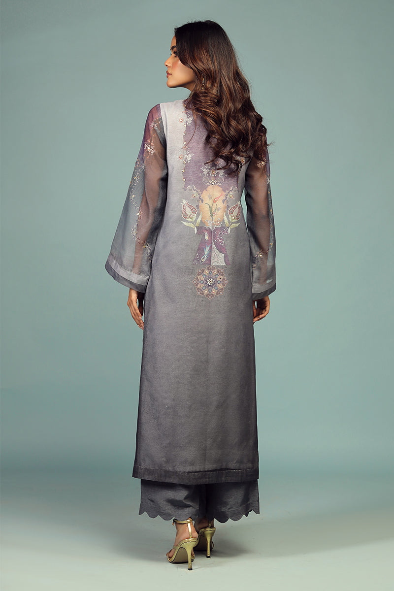 Wardha Saleem | Luxury Pret Traditional Wear | DARVESH SHIRT WITH DUPATTA ( 2 PC) by Wardha Saleem - Designer Dress - Type: Ladies Clothes - Available at Libayah - 100% Original