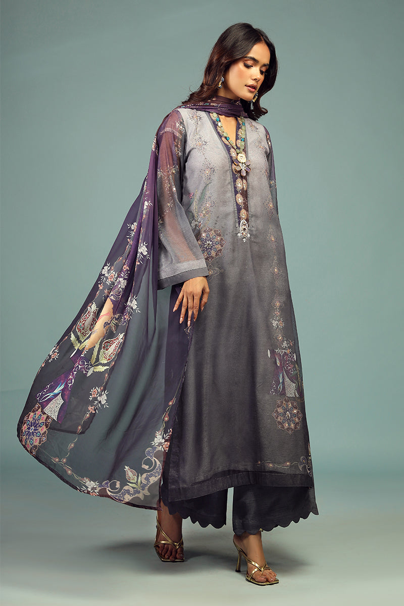Wardha Saleem | Luxury Pret Traditional Wear | DARVESH SHIRT WITH DUPATTA ( 2 PC) by Wardha Saleem - Designer Dress - Type: Ladies Clothes - Available at Libayah - 100% Original