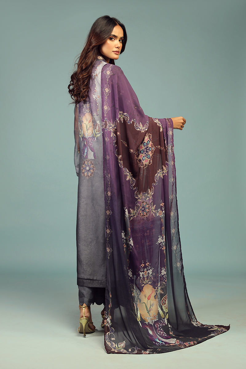 Wardha Saleem | Luxury Pret Traditional Wear | DARVESH SHIRT WITH DUPATTA ( 2 PC) by Wardha Saleem - Designer Dress - Type: Ladies Clothes - Available at Libayah - 100% Original