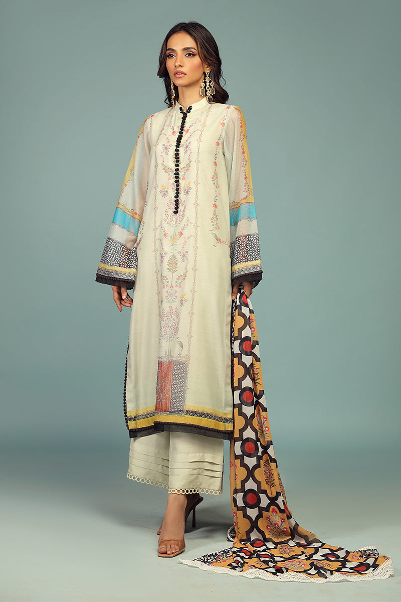 Wardha Saleem | Luxury Pret Traditional Wear | BARAHDARI SHIRT WITH DUPATTA ( 2 PC) by Wardha Saleem - Designer Dress - Type: Ladies Clothes - Available at Libayah - 100% Original