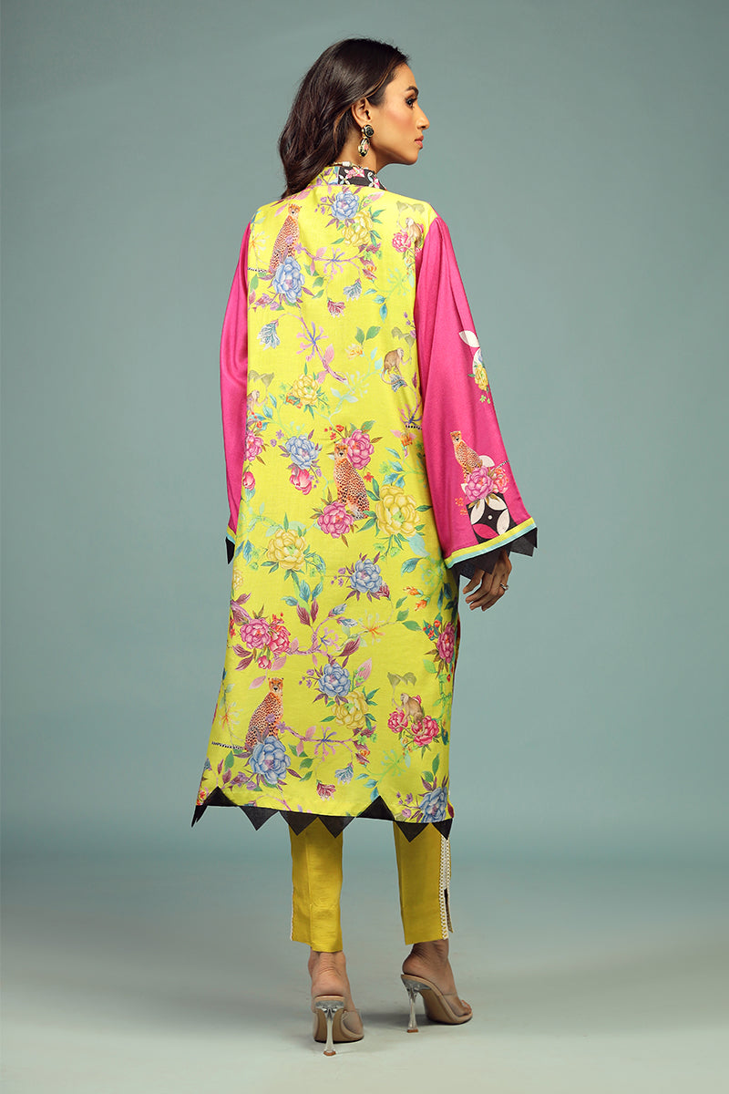 Wardha Saleem | Luxury Pret Traditional Wear | SHIKARGAH SHIRT WITH DUPATTA ( 2 PC) by Wardha Saleem - Designer Dress - Type: Ladies Clothes - Available at Libayah - 100% Original