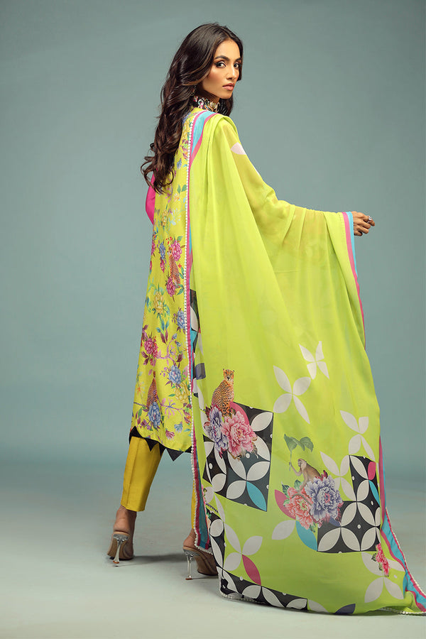 Wardha Saleem | Luxury Pret Traditional Wear | SHIKARGAH SHIRT WITH DUPATTA ( 2 PC) by Wardha Saleem - Designer Dress - Type: Ladies Clothes - Available at Libayah - 100% Original