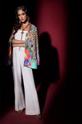 Wardha Saleem | Luxury Pret Fusion Wear | SAFARI JACKET WITH JUMPSUIT (2PC) by Wardha Saleem - Designer Dress - Type: Ladies Clothes - Available at Libayah - 100% Original