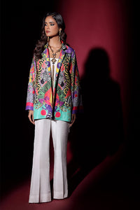 Wardha Saleem | Luxury Pret Fusion Wear | SAFARI JACKET WITH JUMPSUIT (2PC) by Wardha Saleem - Designer Dress - Type: Ladies Clothes - Available at Libayah - 100% Original