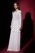 Wardha Saleem | Luxury Pret Fusion Wear | LUXURA (WHITE) CORD-SET (2PC) by Wardha Saleem - Designer Dress - Type: Ladies Clothes - Available at Libayah - 100% Original