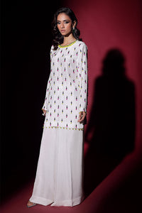 Wardha Saleem | Luxury Pret Fusion Wear | LUXURA (WHITE) CORD-SET (2PC) by Wardha Saleem - Designer Dress - Type: Ladies Clothes - Available at Libayah - 100% Original