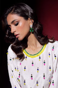 Wardha Saleem | Luxury Pret Fusion Wear | LUXURA (WHITE) CORD-SET (2PC) by Wardha Saleem - Designer Dress - Type: Ladies Clothes - Available at Libayah - 100% Original