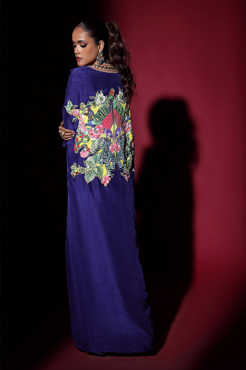 Wardha Saleem | Luxury Pret Fusion Wear | NOVA CAPE WITH DRAPE (2PC) by Wardha Saleem - Designer Dress - Type: Ladies Clothes - Available at Libayah - 100% Original