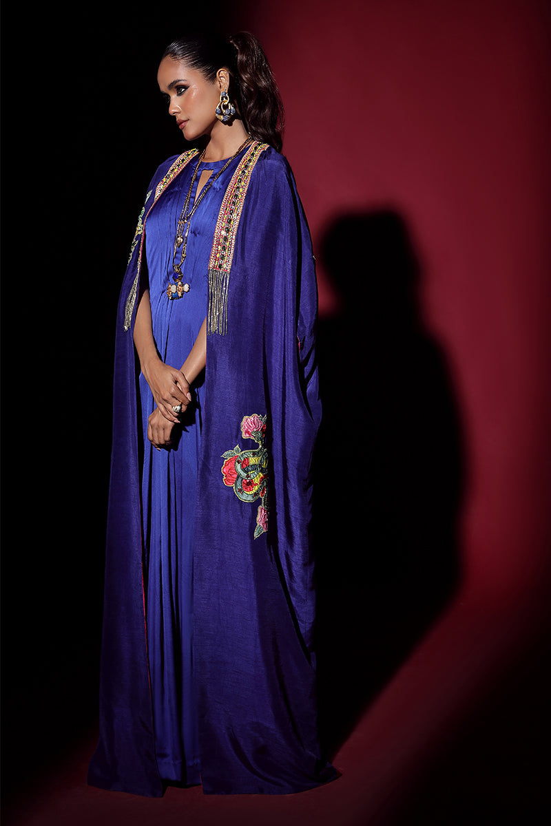 Wardha Saleem | Luxury Pret Fusion Wear | NOVA CAPE WITH DRAPE (2PC) by Wardha Saleem - Designer Dress - Type: Ladies Clothes - Available at Libayah - 100% Original