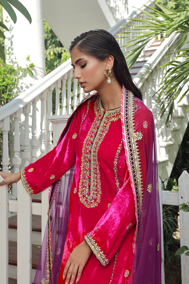 Sana Abbas | Velvet Formals | RUBY by Sana Abbas - Designer Dress - Type: Ladies Clothes - Available at Libayah - 100% Original
