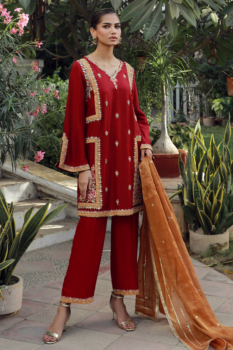 Sana Abbas | Velvet Formals | TOPAZ by Sana Abbas - Designer Dress - Type: Ladies Clothes - Available at Libayah - 100% Original