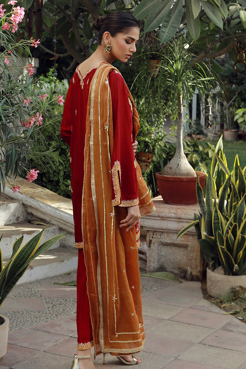 Sana Abbas | Velvet Formals | TOPAZ by Sana Abbas - Designer Dress - Type: Ladies Clothes - Available at Libayah - 100% Original