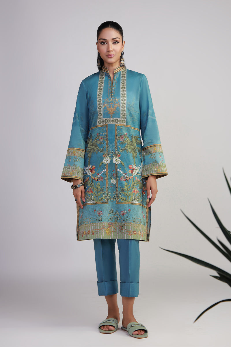 Shamaeel Ansari | Bagh e Bahar Lawn | Firoza bagh by Shamaeel Ansari - Designer Dress  - Type : Ladies Clothes - Available at Libayah - 100% Original 
