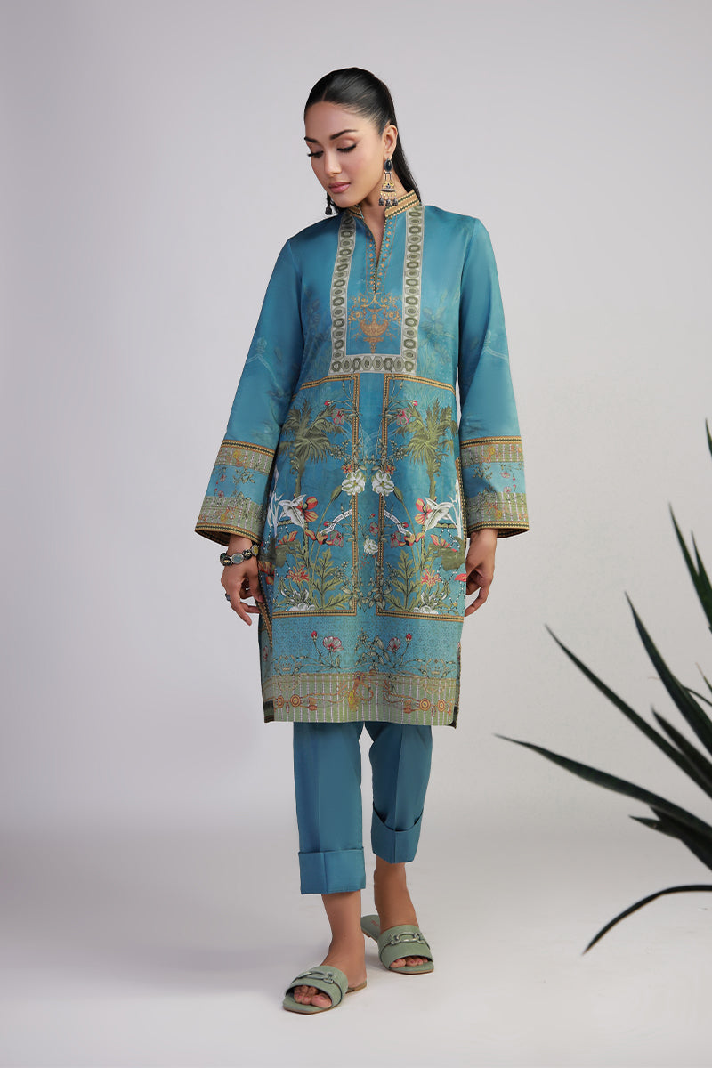 Shamaeel Ansari | Bagh e Bahar Lawn | Firoza bagh by Shamaeel Ansari - Designer Dress  - Type : Ladies Clothes - Available at Libayah - 100% Original 