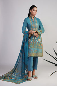 Shamaeel Ansari | Bagh e Bahar Lawn | Firoza bagh by Shamaeel Ansari - Designer Dress  - Type : Ladies Clothes - Available at Libayah - 100% Original 