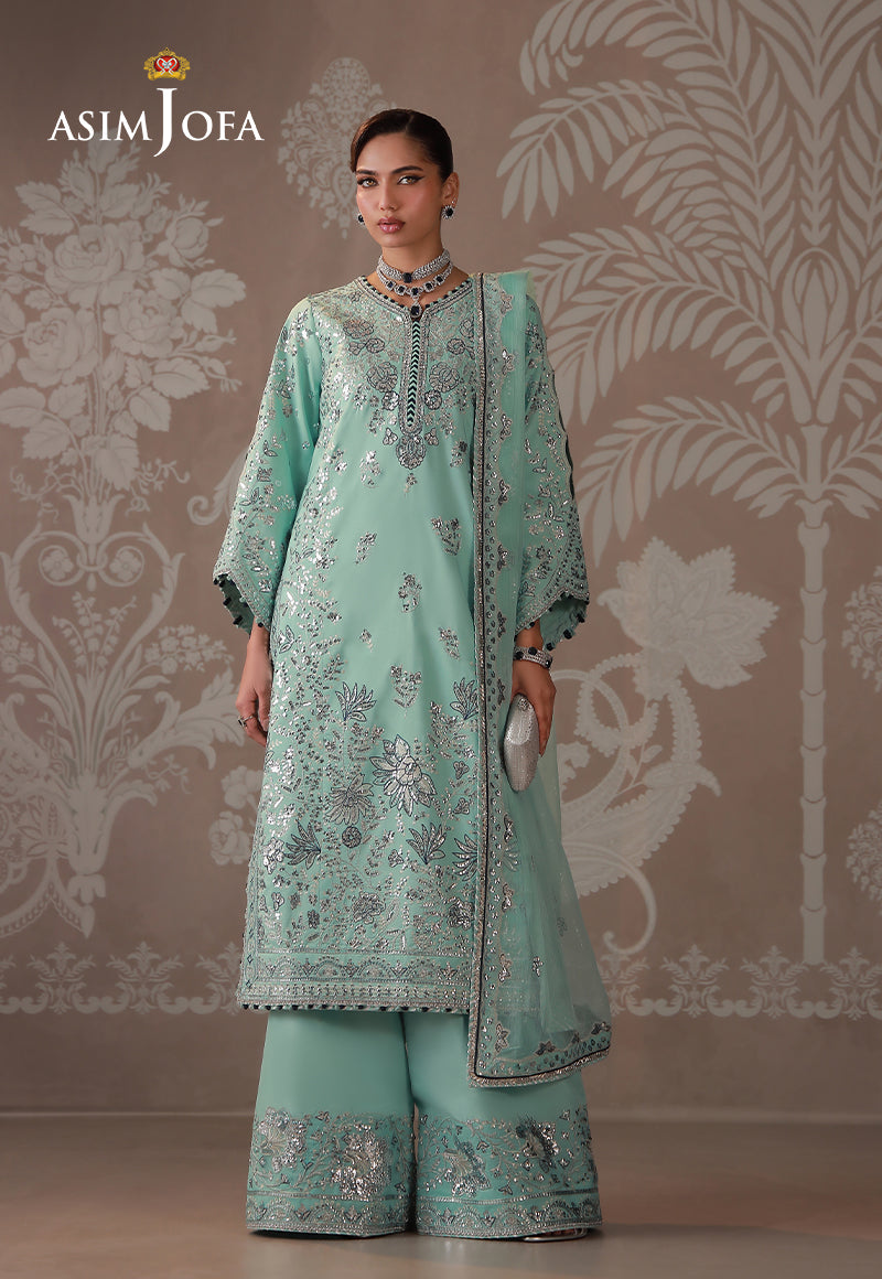 Asim Jofa | Zari Festive Collection | AJULD-09 by Asim Jofa - Designer Dress  - Type : Ladies Clothes - Available at Libayah - 100% Original 