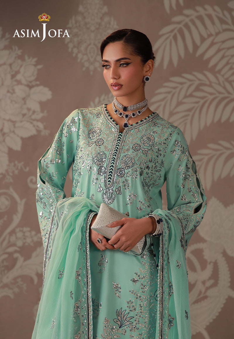Asim Jofa | Zari Festive Collection | AJULD-09 by Asim Jofa - Designer Dress  - Type : Ladies Clothes - Available at Libayah - 100% Original 