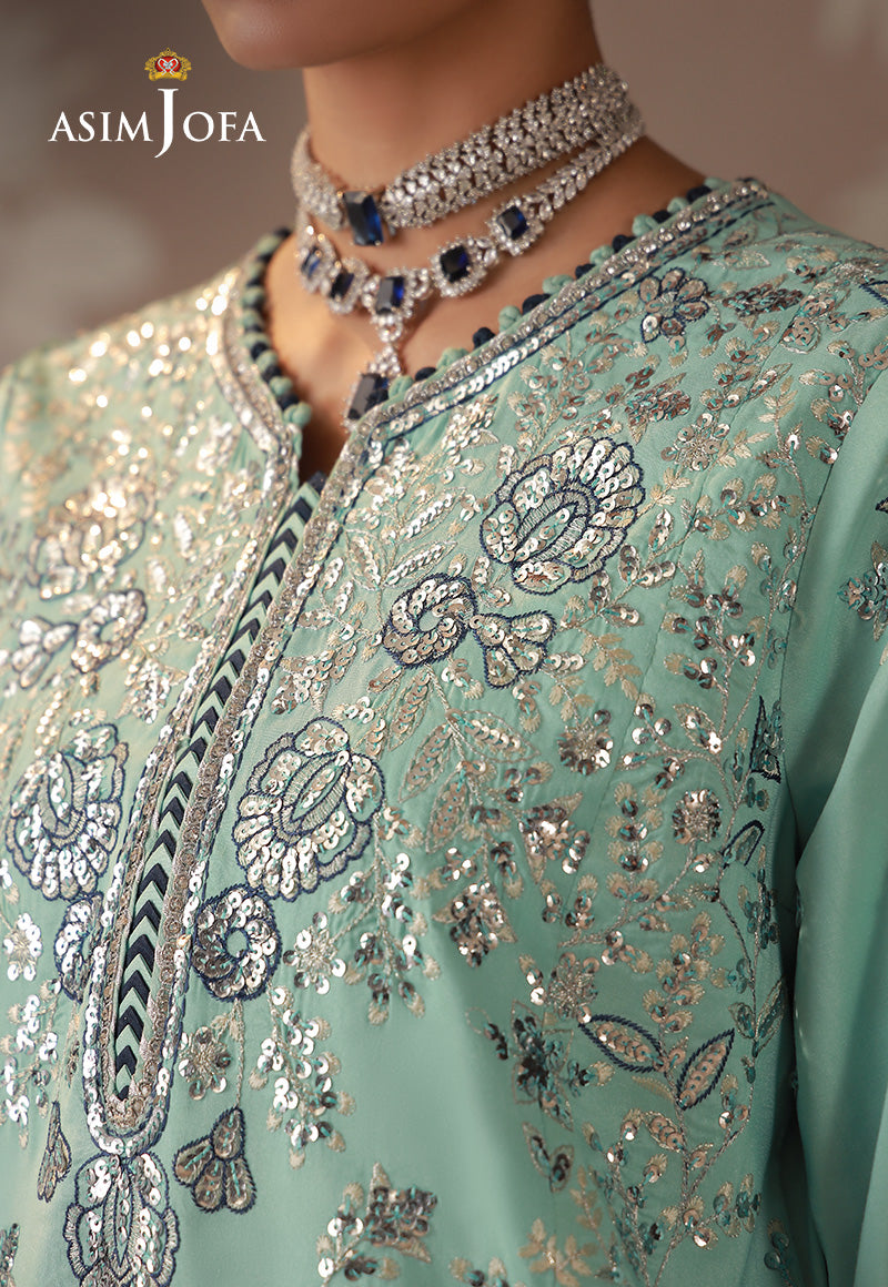 Asim Jofa | Zari Festive Collection | AJULD-09 by Asim Jofa - Designer Dress  - Type : Ladies Clothes - Available at Libayah - 100% Original 