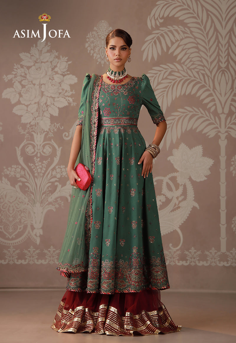 Asim Jofa | Zari Festive Collection | AJULD-03 by Asim Jofa - Designer Dress  - Type : Ladies Clothes - Available at Libayah - 100% Original 