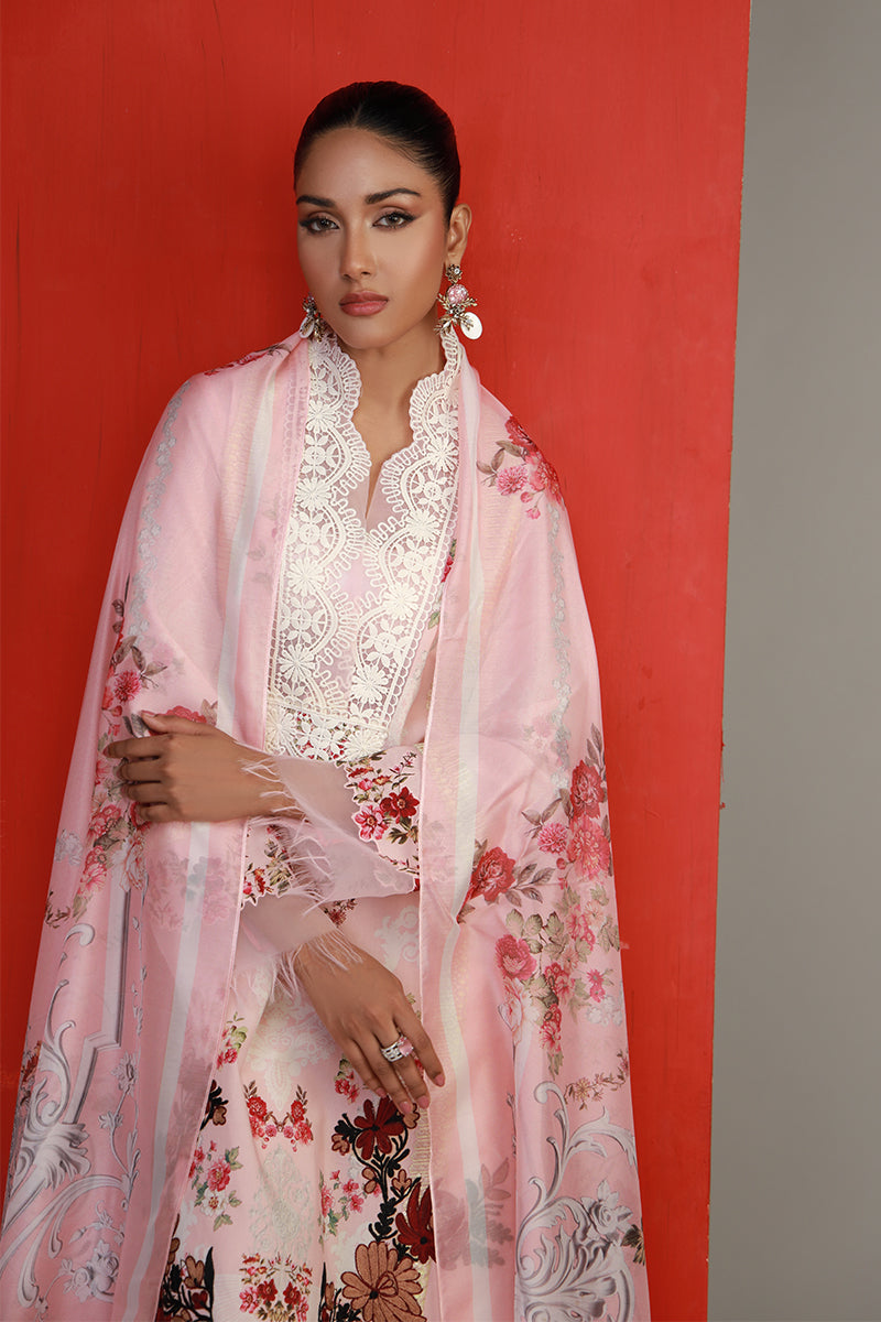 Shamaeel Ansari | Bagh e Bahar Lawn | Gulabo by Shamaeel Ansari - Designer Dress  - Type : Ladies Clothes - Available at Libayah - 100% Original 