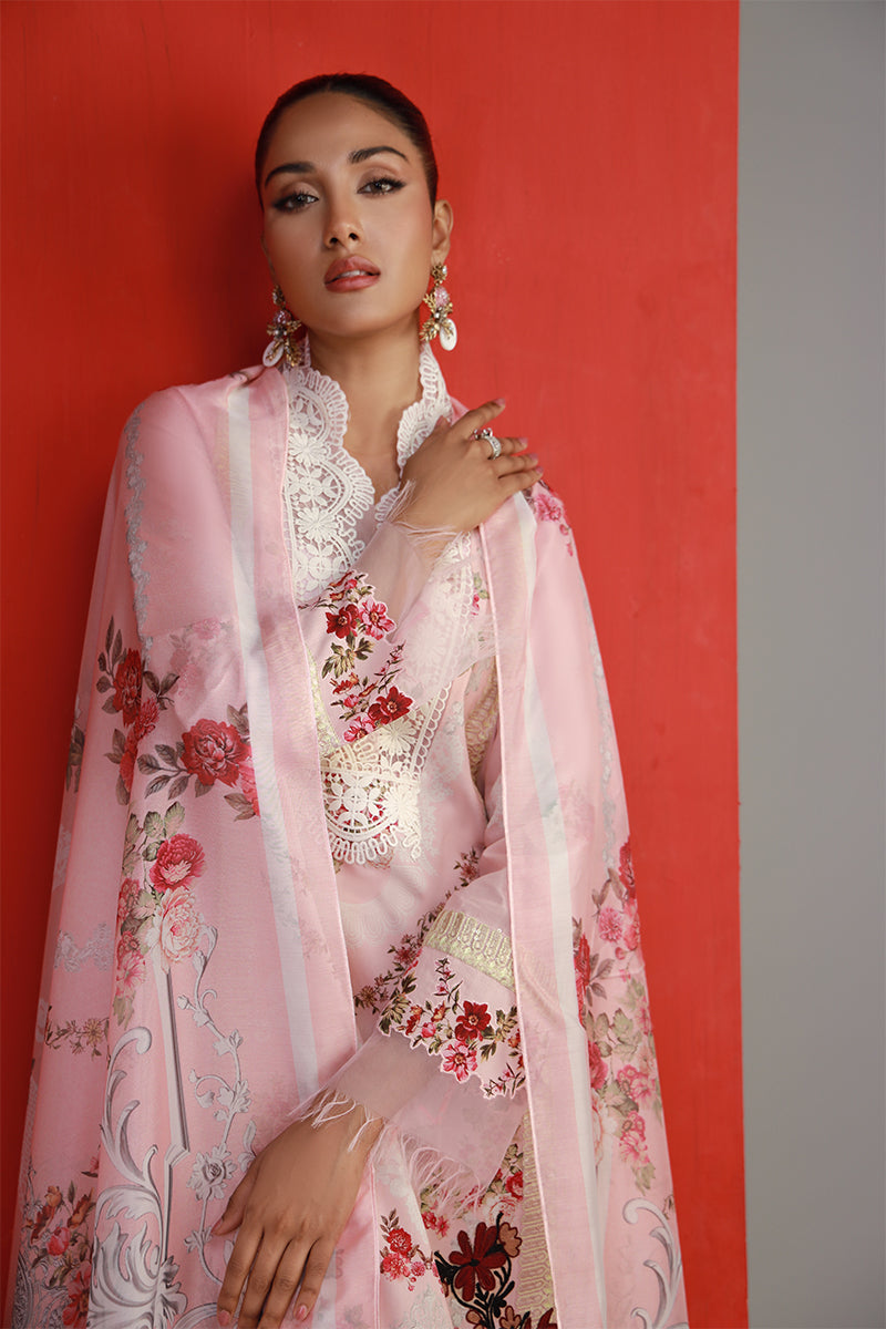 Shamaeel Ansari | Bagh e Bahar Lawn | Gulabo by Shamaeel Ansari - Designer Dress  - Type : Ladies Clothes - Available at Libayah - 100% Original 