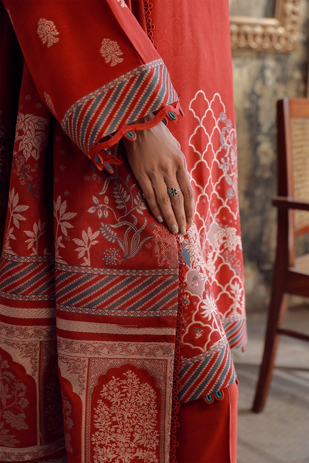 Sahar | Winter Collection | Burnt Nectar by Sahar - Designer Dress - Type: Ladies Clothes - Available at Libayah - 100% Original