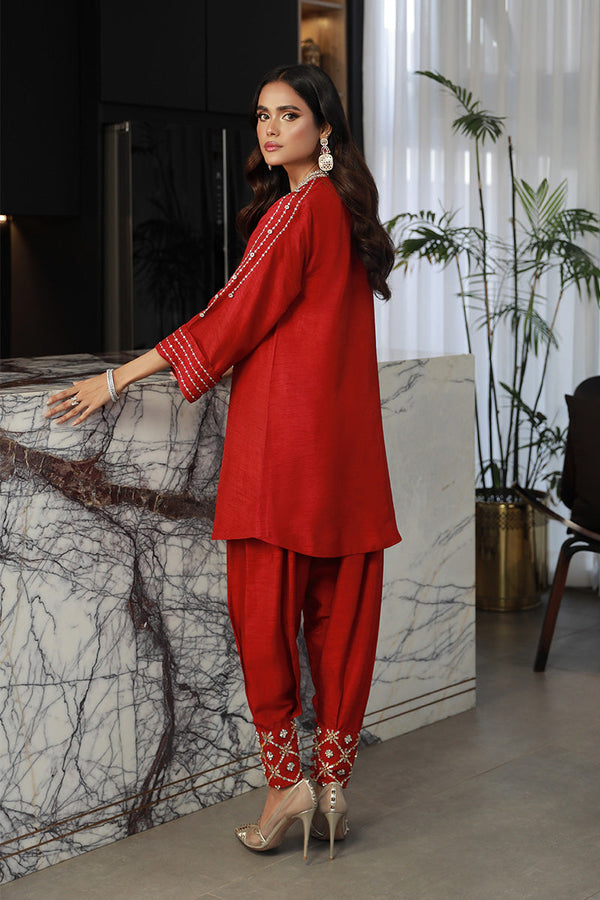 Wardha Saleem | Luxury Pret Traditional Wear | ZIAA (2PC) by Wardha Saleem - Designer Dress - Type: Ladies Clothes - Available at Libayah - 100% Original