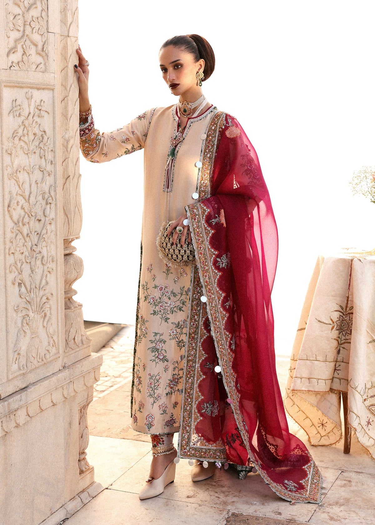 Hussain Rehar | Luxury Pret AW 25 | Florielle by Hussain Rehar - Designer Dress  - Type : Ladies Clothes - Available at Libayah - 100% Original 