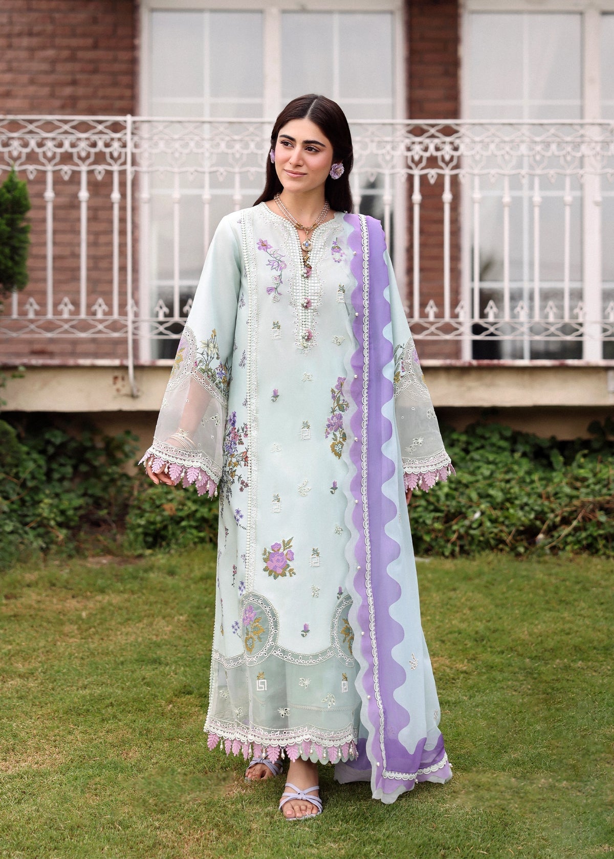 Sardinia | Embroidered Lawn Edit 26 | Misty Morning by Sardinia - Designer Dress  - Type : Ladies Clothes - Available at Libayah - 100% Original 
