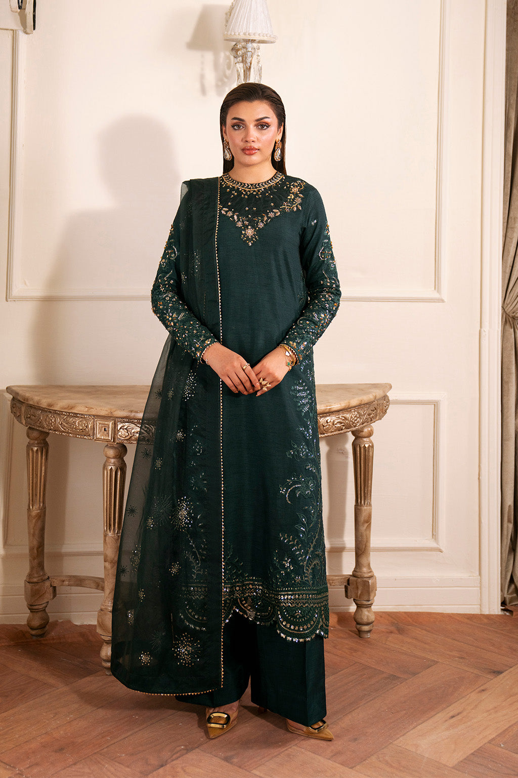 Emerelle – authentic Pakistani formal dress from the Neeshay Luxe Pret collection for women in the UK