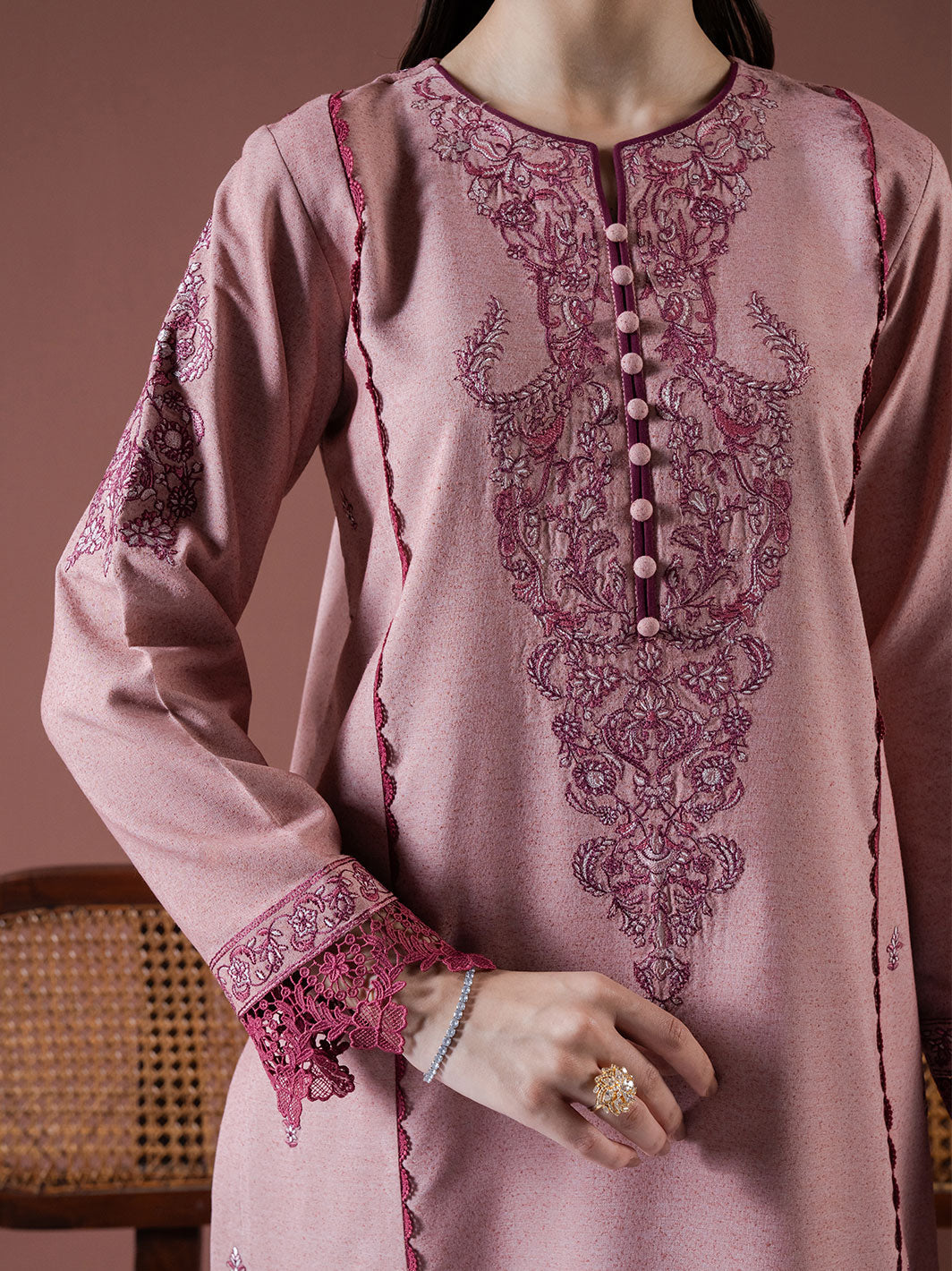 Faiza Faisal | Winter Edit 2024 | LEENA by Faiza Faisal - Designer Dress - Type: Ladies Clothes - Available at Libayah - 100% Original