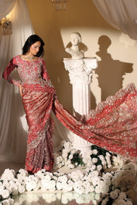 Musferah Saad | Casa Blance |Coral Majesty by Musferah Saad - Designer Dress  - Type : Ladies Clothes - Available at Libayah - 100% Original 