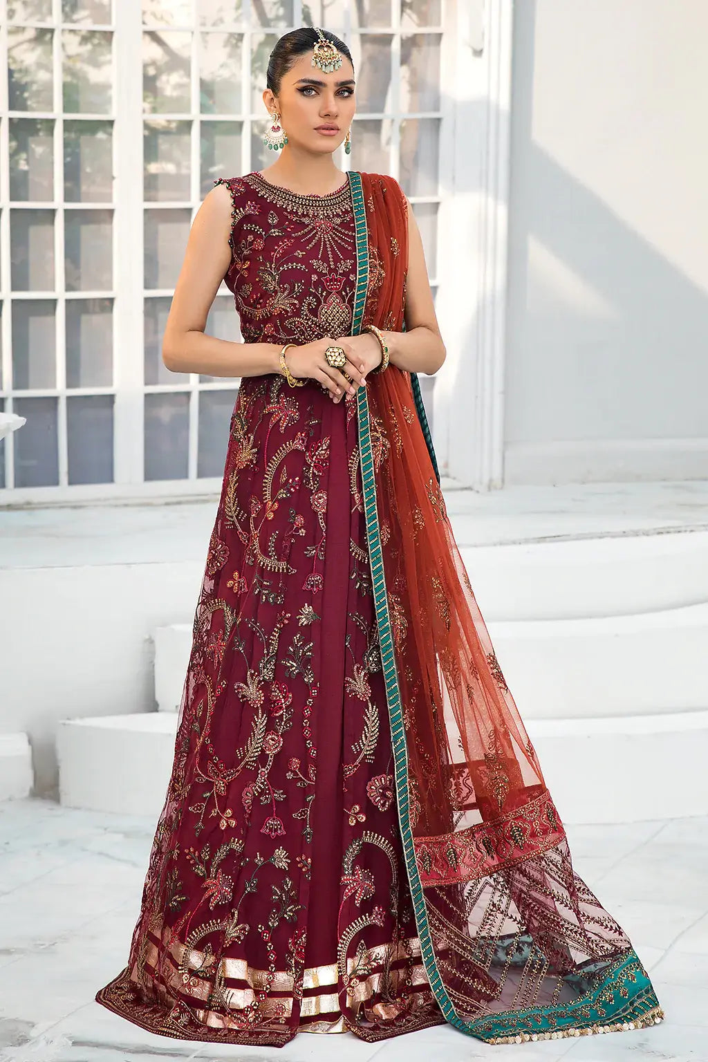 Zarif | DE LUXURY Formals | ROUCHE by Zarif - Designer Dress - Type: Ladies Clothes - Available at Libayah - 100% Original