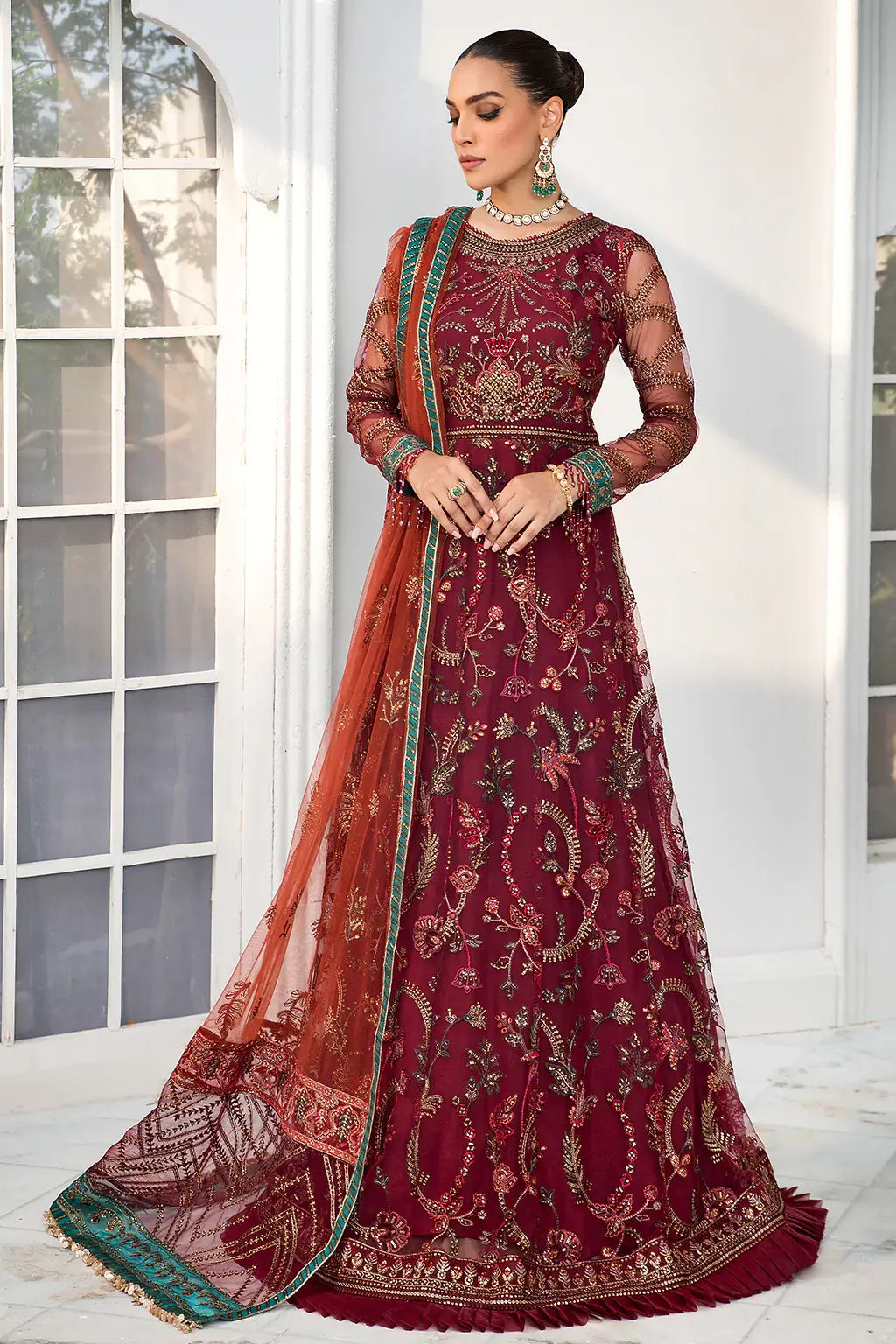 Zarif | DE LUXURY Formals | ROUCHE by Zarif - Designer Dress - Type: Ladies Clothes - Available at Libayah - 100% Original