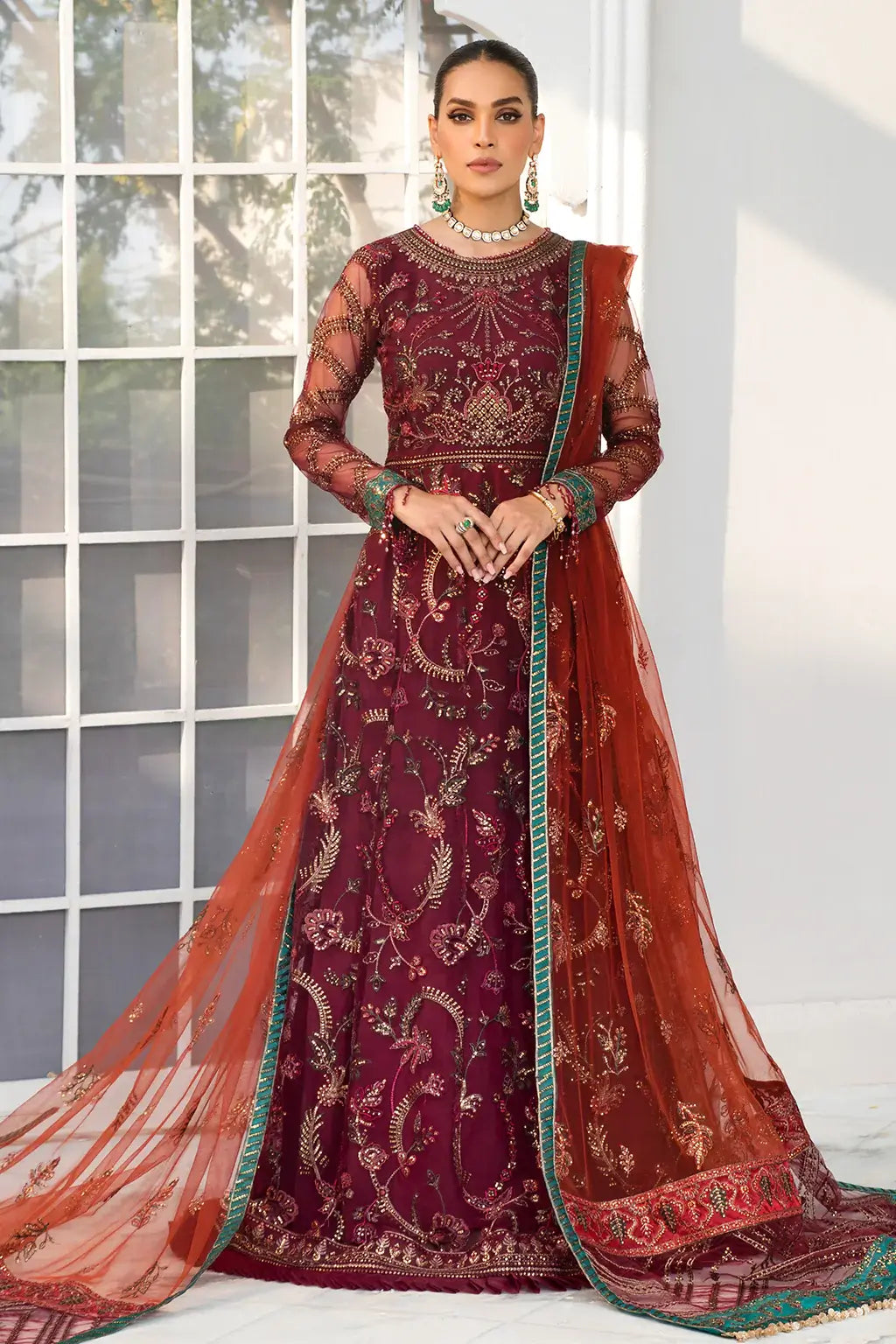 Zarif | DE LUXURY Formals | ROUCHE by Zarif - Designer Dress - Type: Ladies Clothes - Available at Libayah - 100% Original