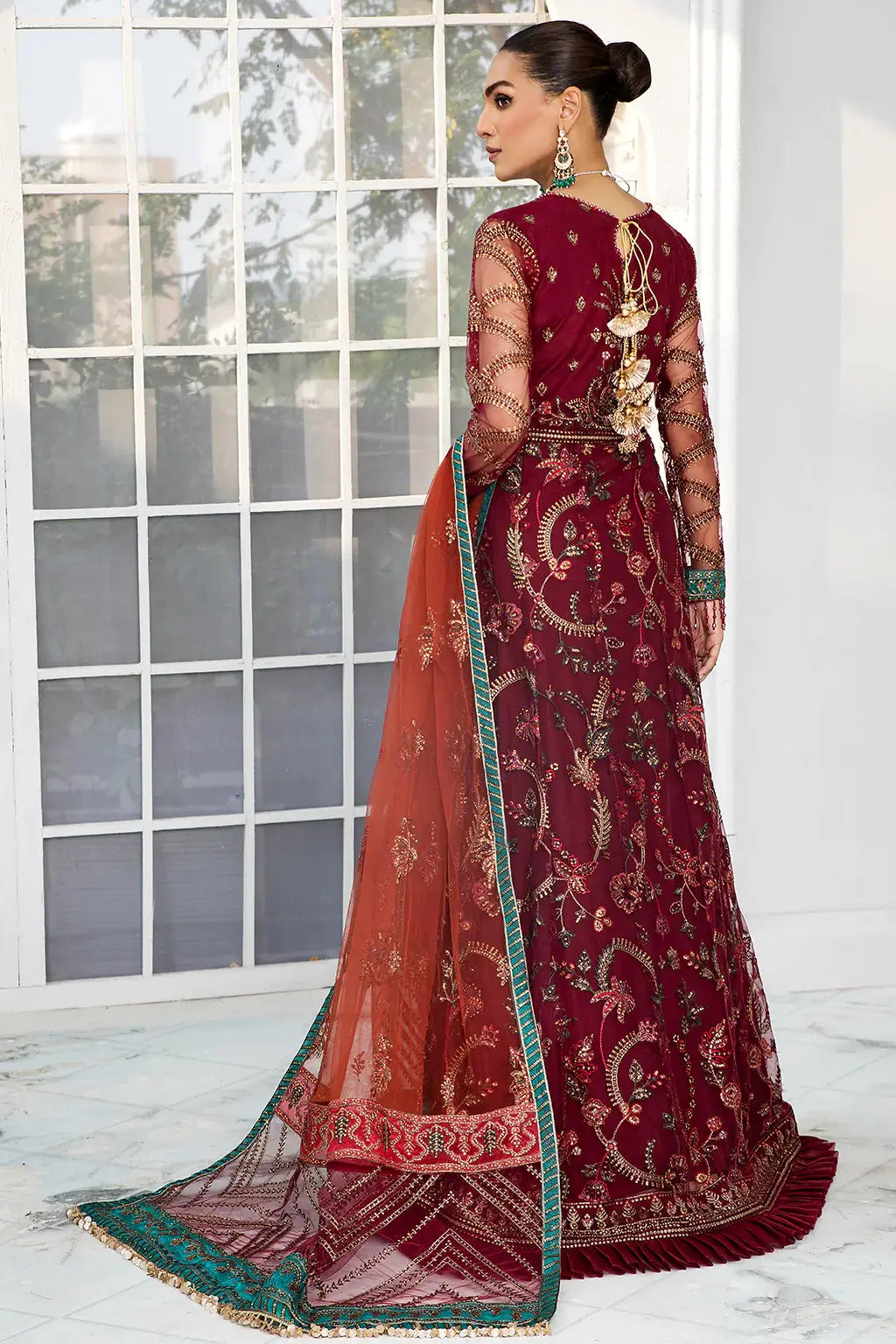 Zarif | DE LUXURY Formals | ROUCHE by Zarif - Designer Dress - Type: Ladies Clothes - Available at Libayah - 100% Original