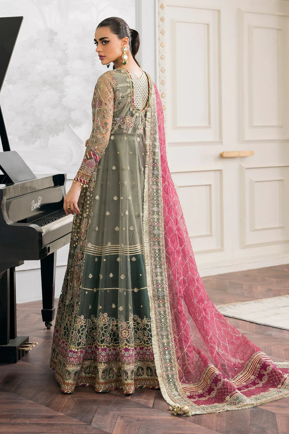 Baroque | Chantelle Embroidered Collection | CH12-02 by Baroque - Designer Dress - Type: Ladies Clothes - Available at Libayah - 100% Original