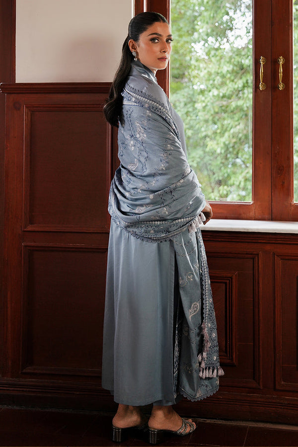 Cross Stitch | Satin De Luxe | SERENITY BLUE by Cross Stitch - Designer Dress - Type: Luxury - Available at Libayah - 100% Original